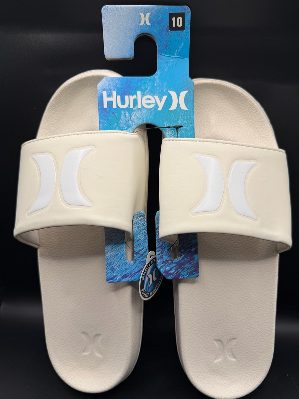 Hurley Cream/Off-White Slide Sandals - Women’s
